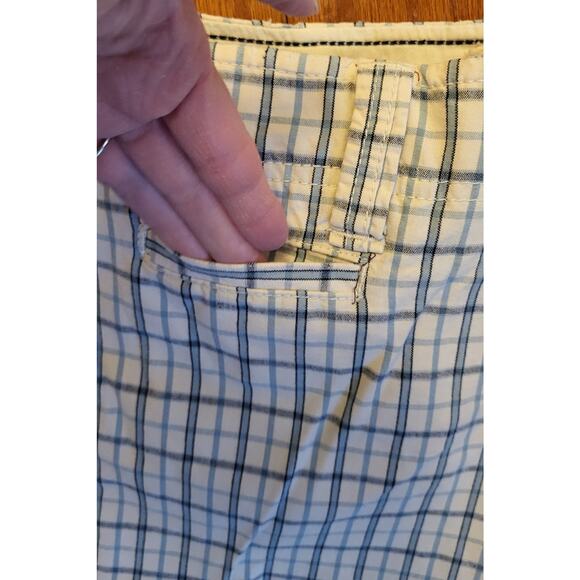 American Eagle Outfitters Shorts Men Size 32 Plaid Multi-Color Blue & Ivory - Picture 7 of 16